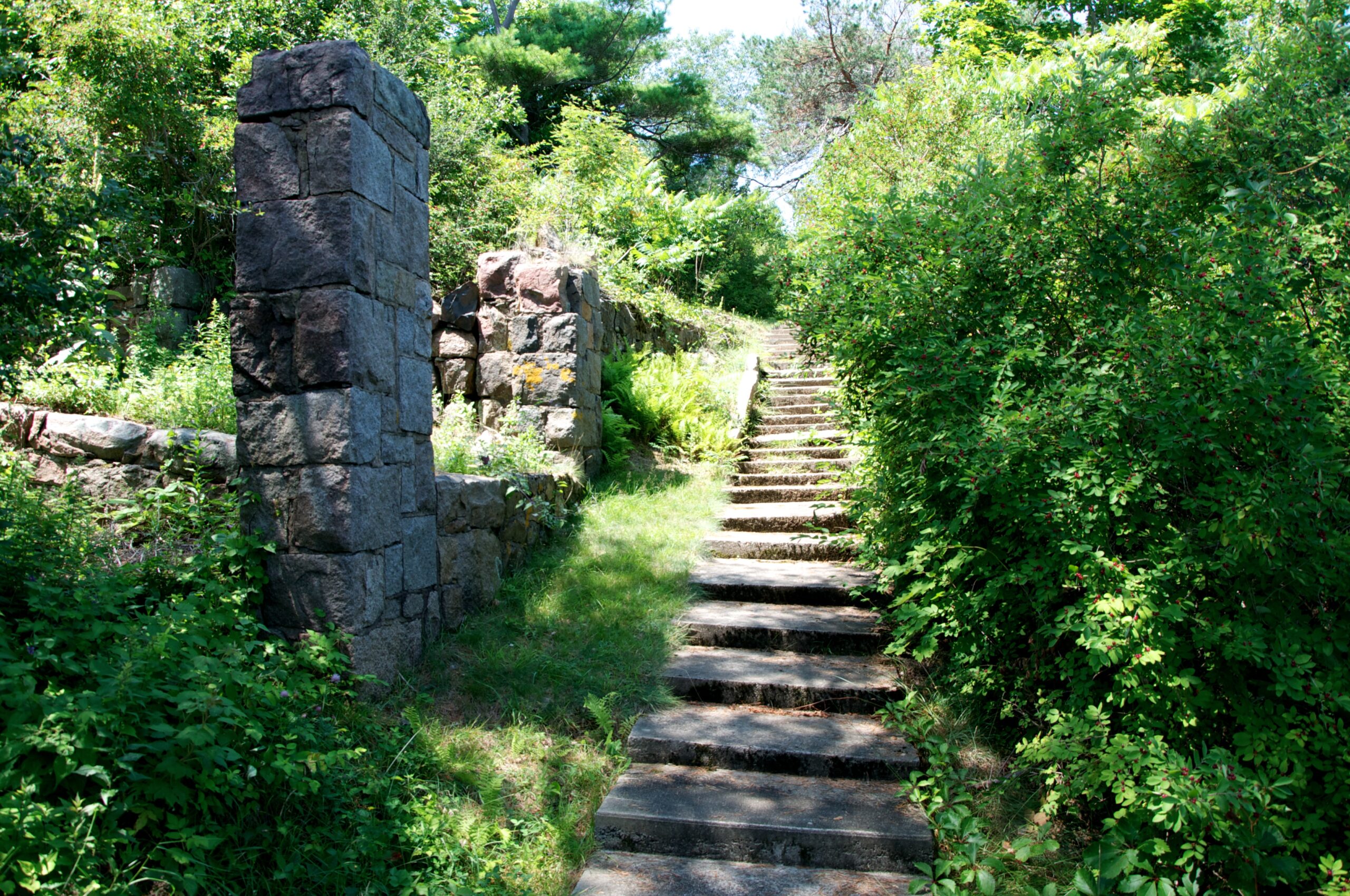 A great island to visit is Misery Island. Tons of greenery with old architectural structures built from stone dating back to the 1700's.