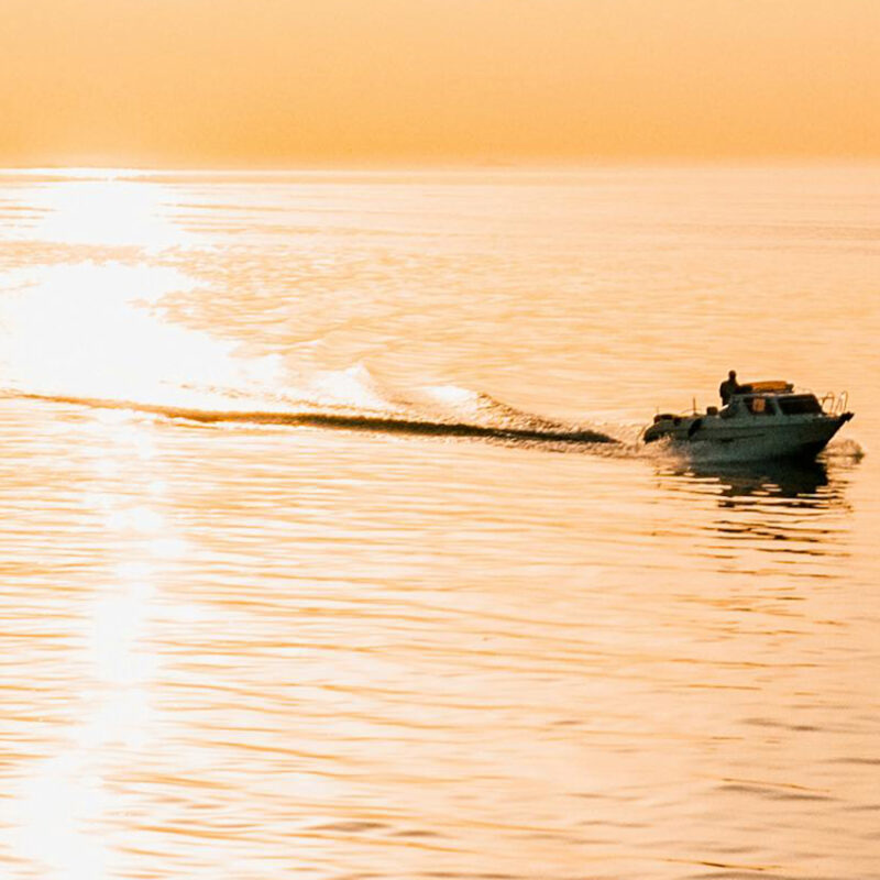 Photo of a 16-foot motorboat